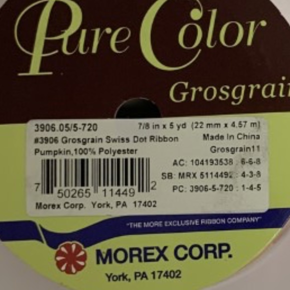 Polka Dot Grosgrain Ribbon (2) - Picture 3 of 4